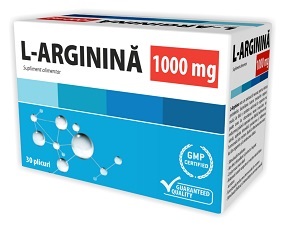 L-arginina 1000mg x 30 plicuri