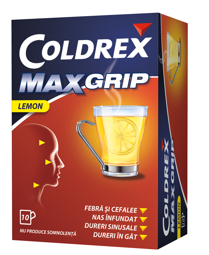 Coldrex MaxGrip Lemon x 10 plicuri