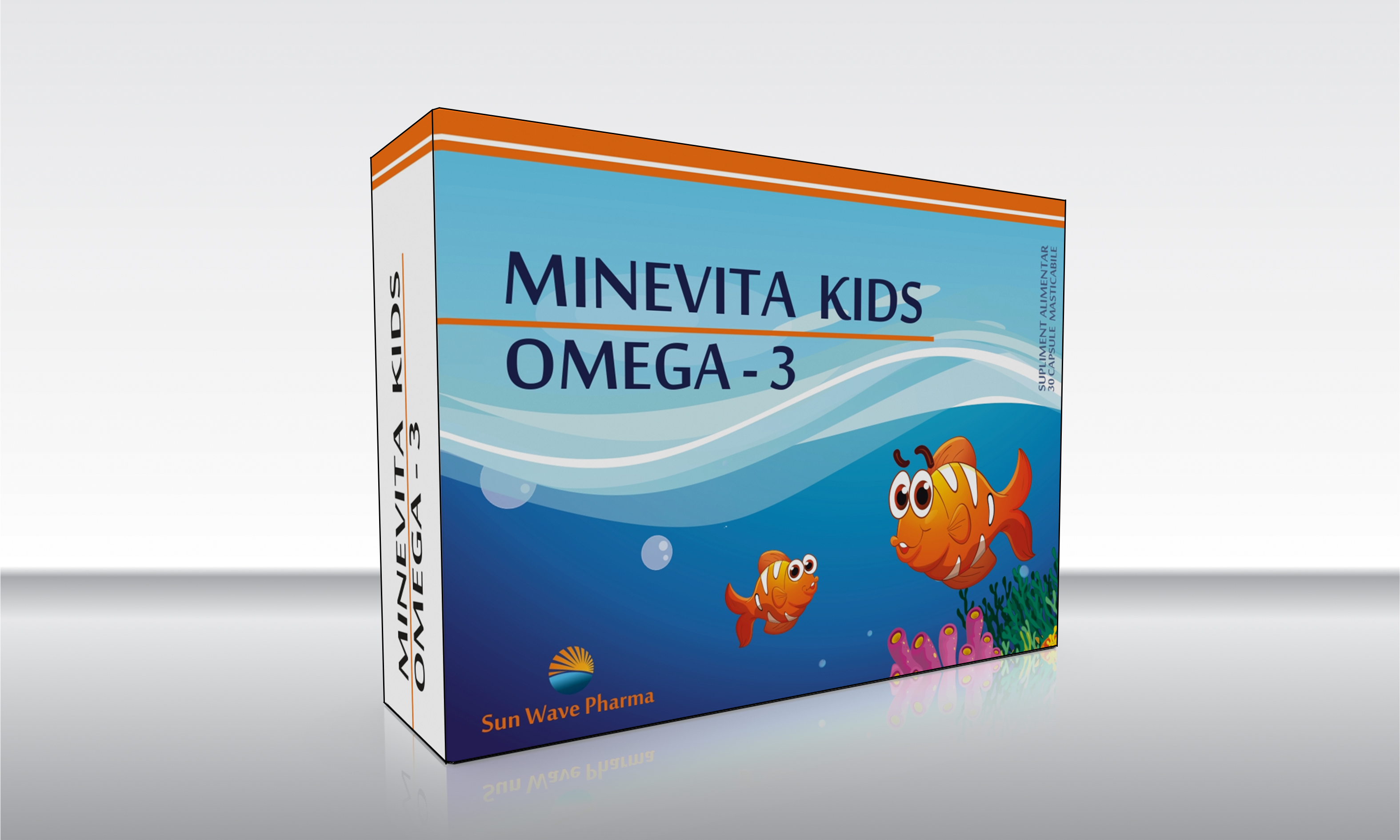Minevita Kids Omega 3 x 30 capsule masticabile