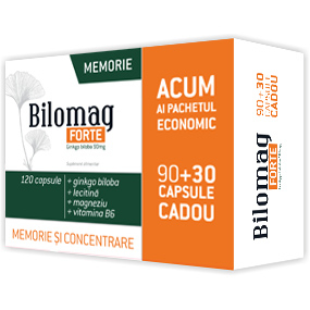 Bilomag Forte Memorie 90 cps + 30 cps cadou