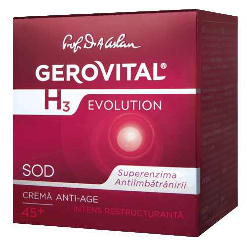Gerovital H3 Crema anti-age intens restructuranta x 50 ml