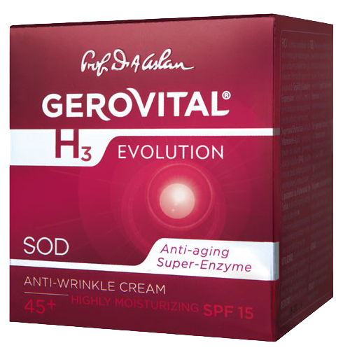 Gerovital H3 Crema antirid intens hidratanta cu FP 15 x 50 ml