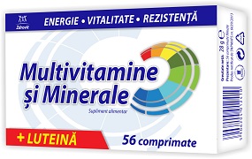 Multivitamine si minerale + luteina x 56 cp