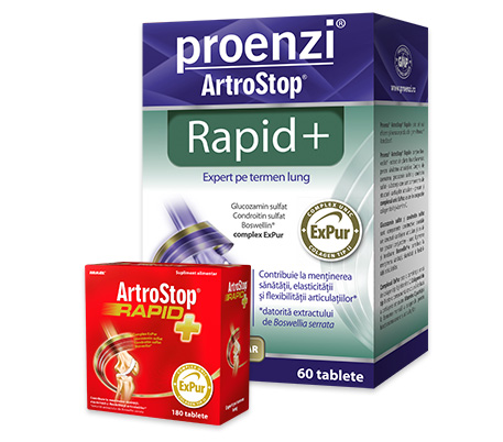 Proenzi Artrostop Rapid+ 180 tb + crema Proenzi cadou